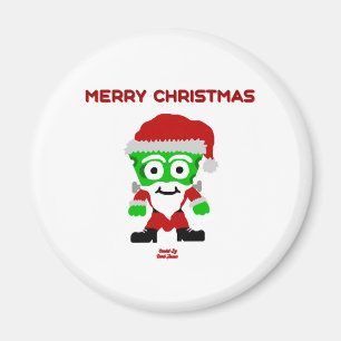 Magnet de ronde Père Noël FrankenCheese