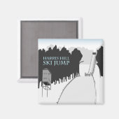 Magnet de saut de ski Harris Hill (Recto/Verso)