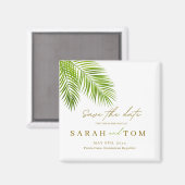 Magnet de sauvegarde de date de palmier tropical (Recto/Verso)