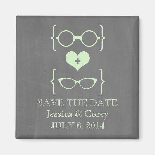 Magnet de sauvegarde de date Geeky Lunettes Tablea (Devant)