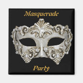 Magnet de sauvegarde de soirée masquée (Devant)
