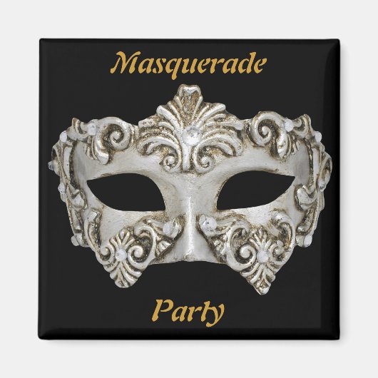 Magnet de sauvegarde de soirée masquée (Devant)