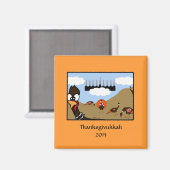 Magnet de scène Thanksgivukkah (Recto/Verso)