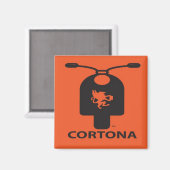 Magnet de scooter Cortona (Recto/Verso)