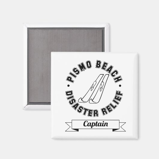 Magnet de secours de la plage de Pismo (Recto/Verso)