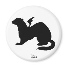 Magnet de silhouette de démon Ferret