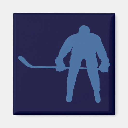 Magnet de silhouette de hockey (Devant)