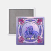 Magnet de sirène de mer violet (Recto/Verso)