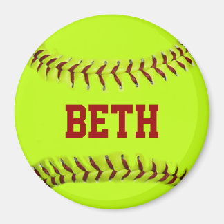 Magnet de softball personnalisé