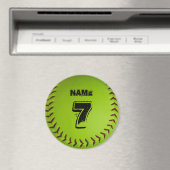 Magnet de softball personnalisé (In Situ (Lave-vaisselle))