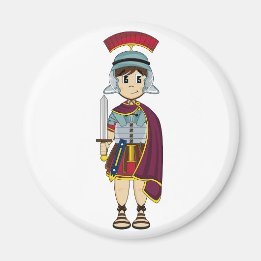 Magnet de soldat romain mignon (Devant)
