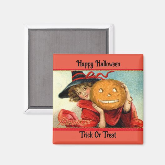 Magnet de sorcière vintage (Recto/Verso)