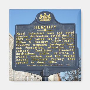 Magnet de souvenir de photo de voyage de Hershey