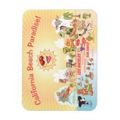 Magnet de souvenirs de Californie du Sud (Vertical)