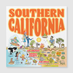 Magnet de souvenirs de Californie du Sud
