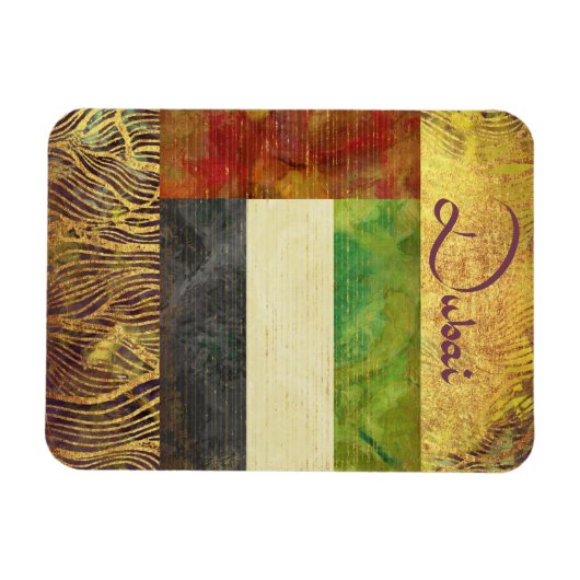 Magnet de souvenirs de Dubaï (Horizontal)