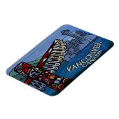 Magnet de souvenirs de Vancouver Totem Pole Landma (Côté Gauche)