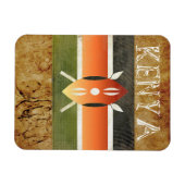 Magnet de souvenirs du Kenya (Horizontal)