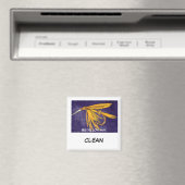 Magnet de statut de lave à plat "Big Yellow May" (In Situ (Lave-vaisselle))
