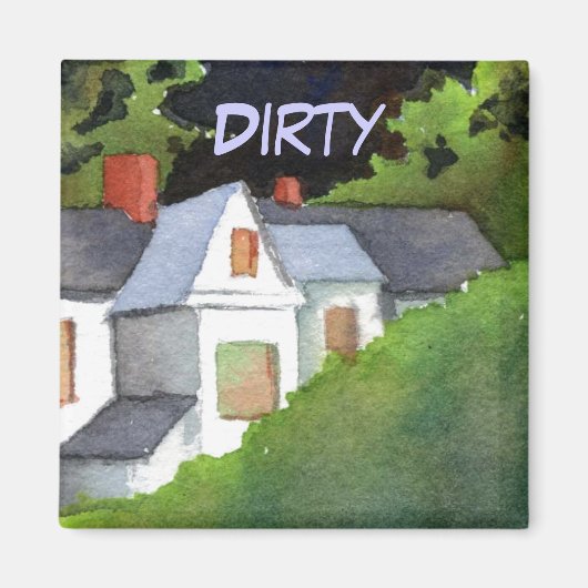 Magnet de statut de lave-vaisselle (Devant)