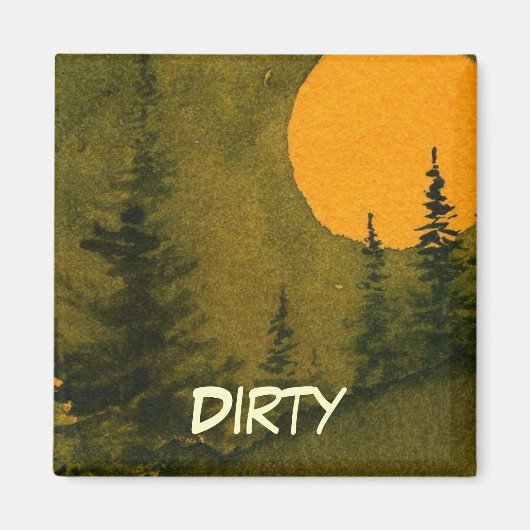 Magnet de statut de lave-vaisselle (Devant)