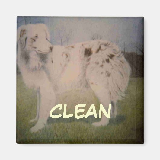 Magnet de statut de lave-vaisselle (Devant)