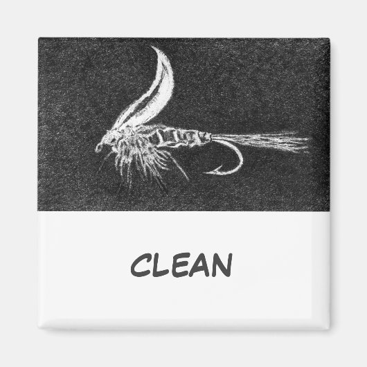 Magnet de statut de lave-vaisselle "Buggy Wet Fly" (Devant)