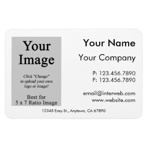 Magnet de style Carte de visite de logo personnali