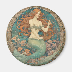 Magnet de style Mermaid Mucha