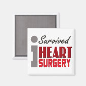 Magnet de survivant de chirurgie cardiaque (Recto/Verso)