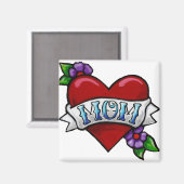 Magnet de tatouage maman (Recto/Verso)