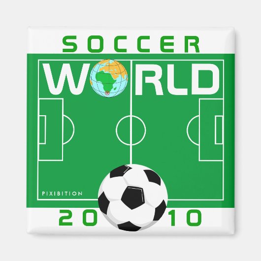 Magnet de terrain de la Coupe du monde 2010 (Devant)