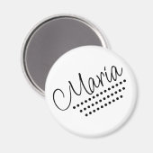 Magnet de texte de Maria Name (Recto/Verso)