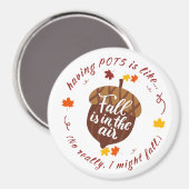 Magnet de thème d'automne des pots (Recto/Verso)