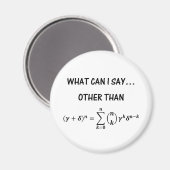 Magnet de théorème binomial (Recto/Verso)