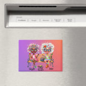 Magnet de thérapie Dames de vin quirky (In Situ (Lave-vaisselle))