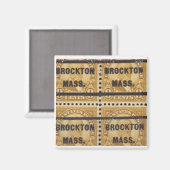 Magnet de timbre Brockton 1 (Recto/Verso)