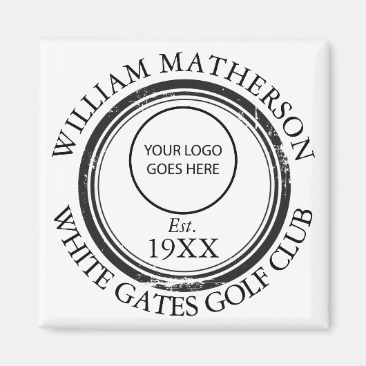 Magnet de timbre rétroactif du logo personnalisé (Devant)