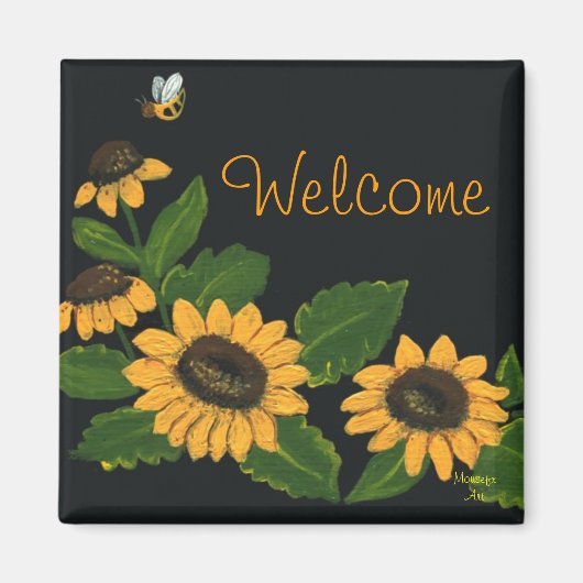 Magnet de tournesol (Devant)