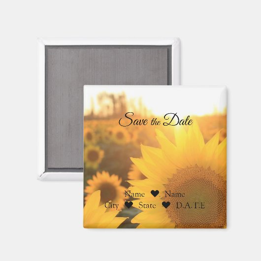 Magnet de tournesol (Recto/Verso)