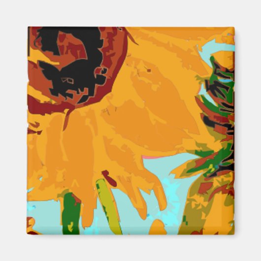 Magnet de tournesol (Devant)