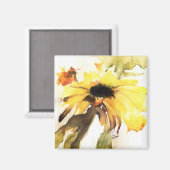 Magnet de tournesol Abstrait (Recto/Verso)