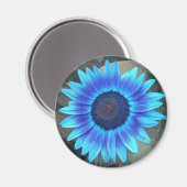 Magnet de tournesol bleu (Recto/Verso)