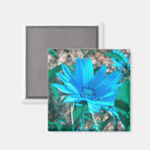 Magnet de tournesol bleu sauvage (Recto/Verso)