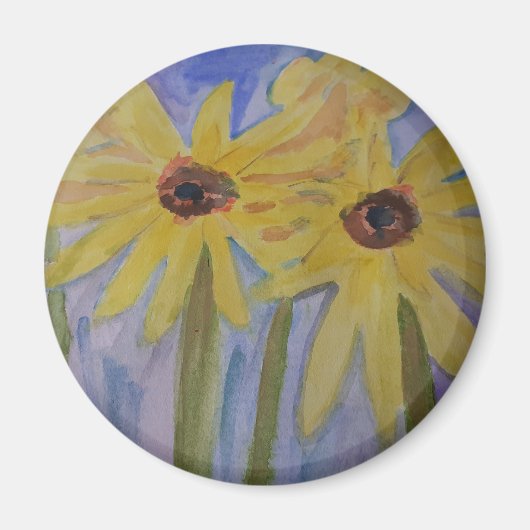 Magnet de tournesol jaune été (Devant)