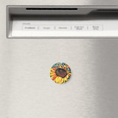 Magnet de tournesol Pastel (In Situ (Lave-vaisselle))