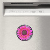 Magnet de tournesol rose néon (In Situ (Lave-vaisselle))