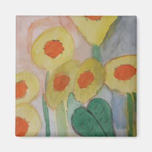 Magnet de tournesols Abstraits