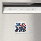 Magnet de tracteur patriotique (In Situ (Lave-vaisselle))