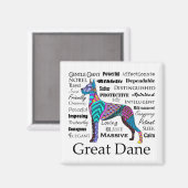 Magnet de traits de Danse (Recto/Verso)
